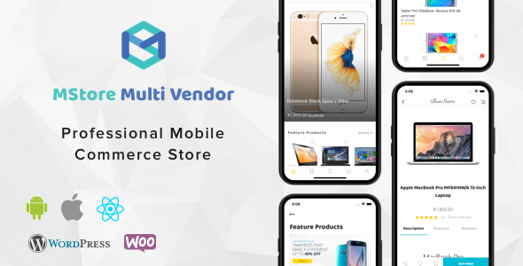 MStore Multi Vendor - Complete React Native template for WooCommerce