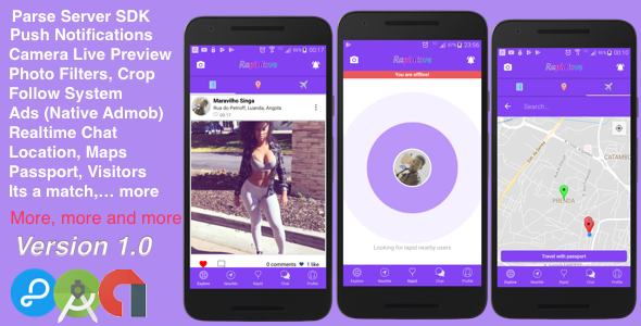RapidLove - Dating, Photo sharing and Location based in one place.