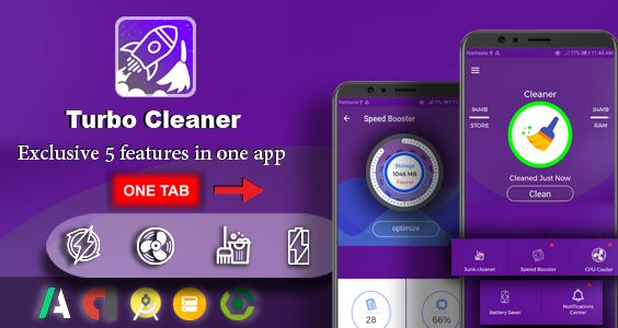 Android Turbo Cleaner - Booster, Cleaner, Battery Saver & Notification Manager
