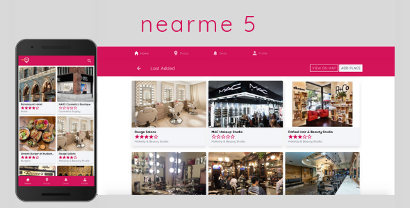 Nearme 5 - Ionic 4 Starter / Template for location based apps