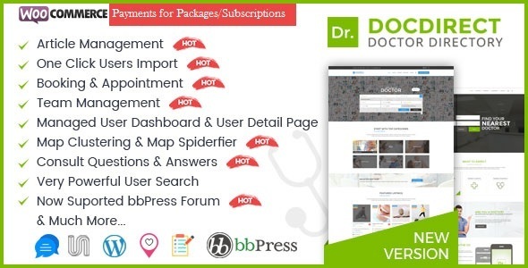 Directory DocDirect - Responsive WordPress Theme for Doctors and Healthcare Directory