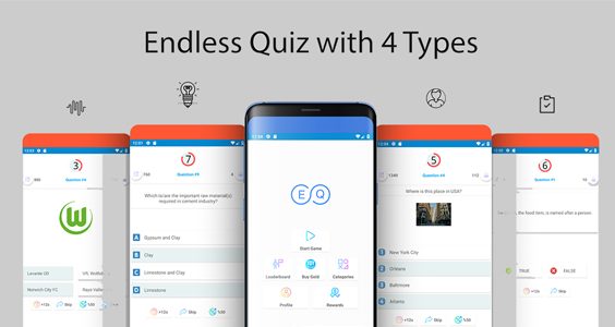 Endless Quiz with Admin Panel and Firebase Realtime