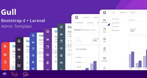Gull - Bootstrap + Laravel Admin Dashboard Template
