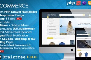 Laravel Ecommerce - Universal Ecommerce/Store Full Website with Themes and Advanced CMS/Admin Panel