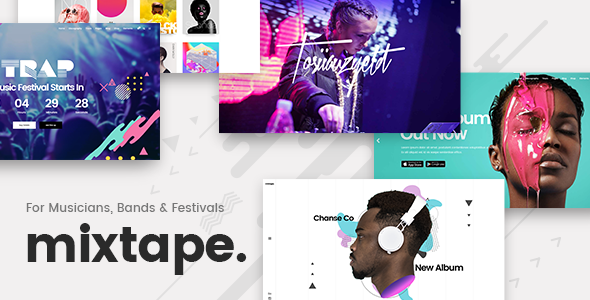 Mixtape - Music Theme for Artists, Bands, and Festivals