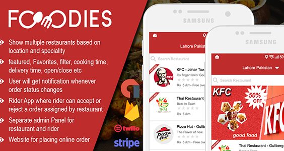 Restaurant Food Delivery & Ordering System With Delivery Boy - Android v1.0.1
