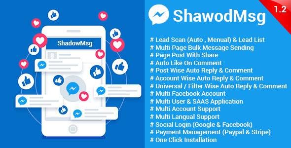 ShadowMsg - Top Facebook Marketing Application