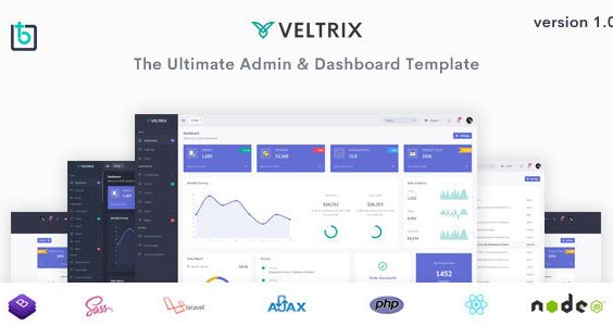 Veltrix - The Ultimate Admin & Dashboard Template
