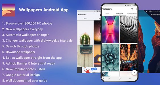 Wallpapers Android App - Admob Ready