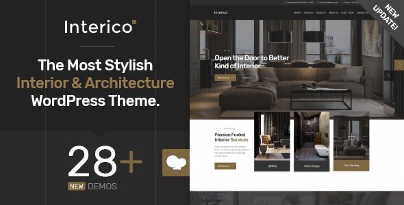Interico - Stylish Interior Design & Architecture WordPress Theme