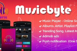 MusicByte (Android) - online Mp3 music player application