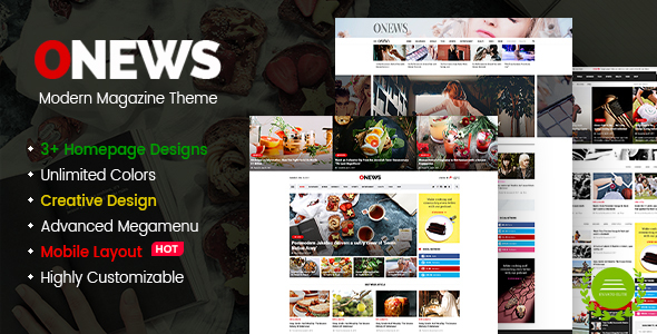 ONews - Modern Newspaper & Magazine Theme WordPress (Mobile Layout Ready)