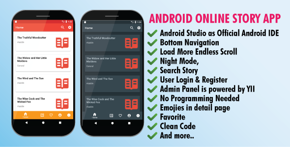 Online Android Story App