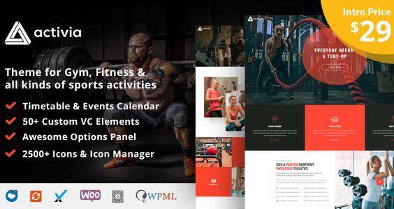 Activia -  Gym and Fitness WordPress Theme