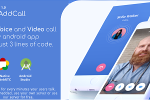 AddCall - Add Video and Voice Calls to any app, with WebRTC, just 3 line of code no payment needed.