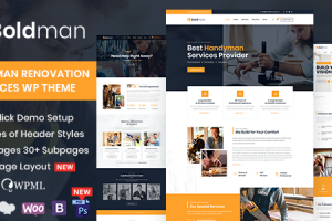 Boldman - Handyman Renovation Services WordPress Theme