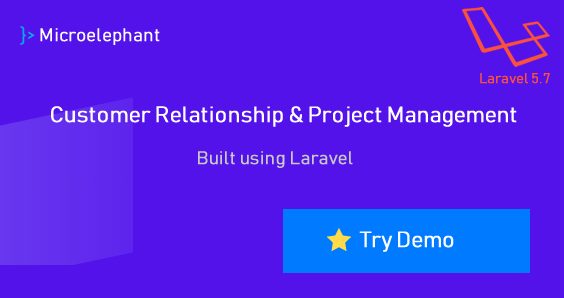Microelephant - CRM & Project Management System built with Laravel