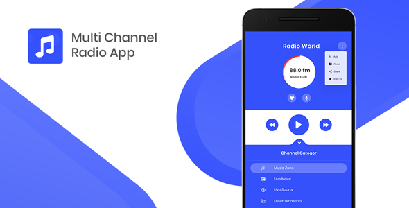 Multi Channel Streaming Radio with Dynamic Backend