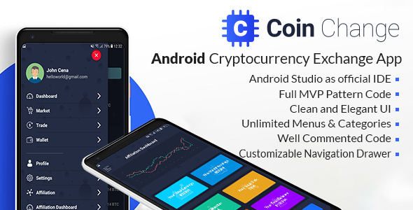 Coin change - Android Cryptocurrency Exchange Template