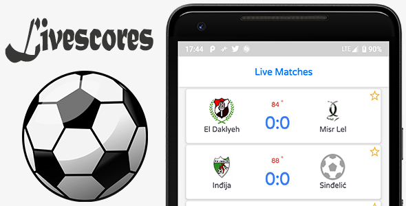 LiveScore - Football Android Full App (Admob)