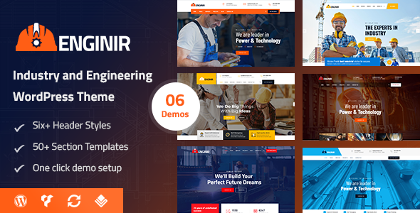 Enginir - Industrial & Engineering Multipurpose WordPress Theme