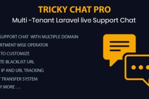 Tricky Chat Pro - Multi Tenant Live Support Chat