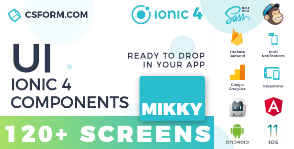 Mikky | Ionic 4 / Angular 7 UI Theme / Template App | Multipurpose Starter App