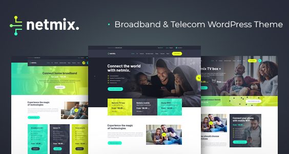 Netmix | Broadband & Telecom WordPress Theme