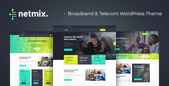 Netmix | Broadband & Telecom WordPress Theme