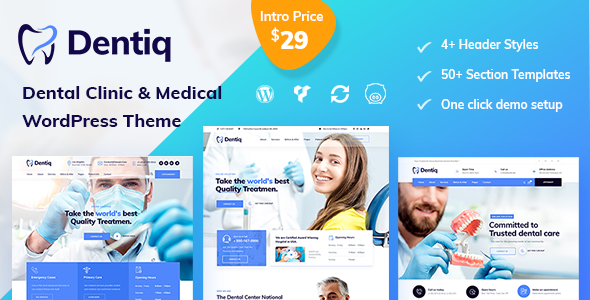 Dentiq - Dental & Medical WordPress Theme