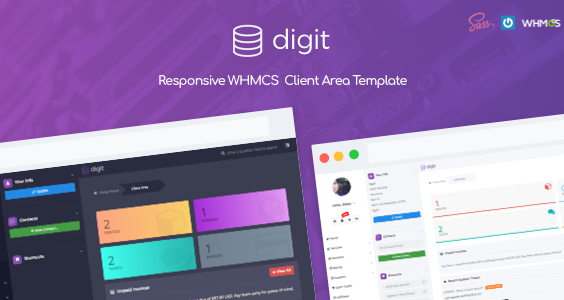 Digit - Responsive WHMCS Client Area Template
