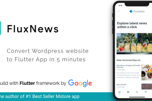 FluxNews - Flutter mobile app for Wordpress