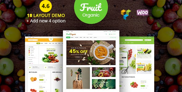 Fruit Shop - Organic Farm Food, Natural RTL Responsive WooCommerce WordPress Theme