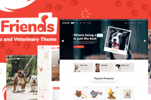 PawFriends - Pet Shop and Veterinary Theme