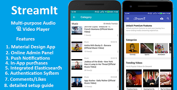 StreamIt - Multi-purpose Audio & Video Streaming app.