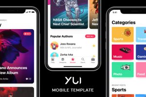 Yui - News & Magazine Mobile Template