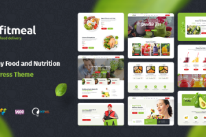 Fitmeal - Organic Food Delivery and Healthy Nutrition WordPress Theme