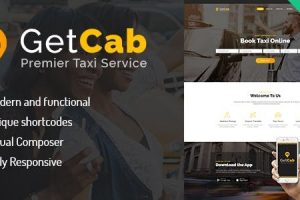 GetCab | Online Taxi Service WordPress Theme