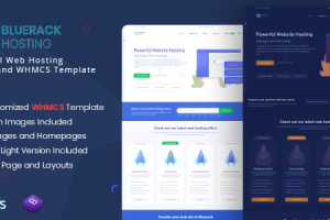 Bluerack - Modern and Professional Hosting Template with WHMCS