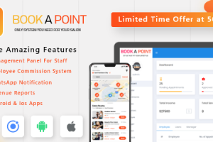 Salon & Spa Appointment Booking Android - iOS App with admin panel - Book A Point