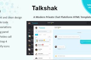 Talkshak Chat Messenger Responsive Template