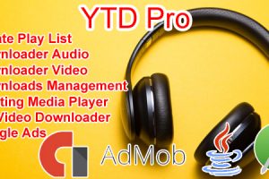 YTD Pro - Youtube Audio Video Downloader Android With Google Ads