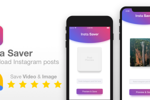 Insta Saver - Full iOS app template - Save Instagram Video/Image posts to your photo gallery