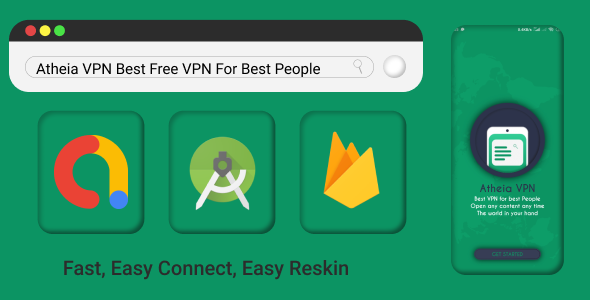 Atheia VPN Best Free premium VPN lifetime with admob