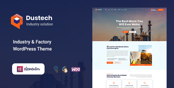 Dustech - Industry & Factory WordPress Theme