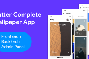 Flutter Wallpaper App - Frontend+ Backend+ Admin Panel (Full App)