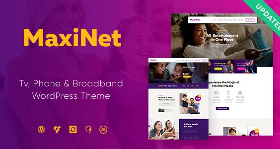 MaxiNet | Broadband & Telecom Internet Provider WordPress Theme
