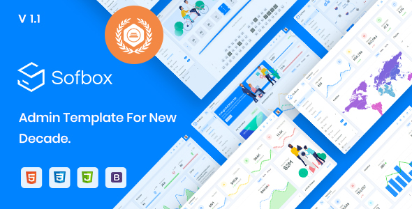 Sofbox Admin - Cleanest HTML Dashboard Template with SoftUI