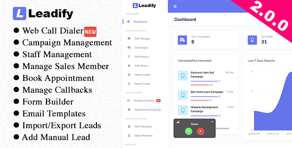 Leadify - Lead & Call Center CRM
