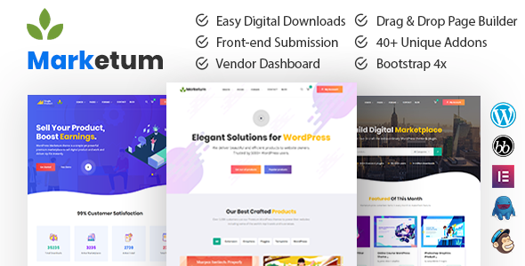 Marketum | Digital Product Marketplace WordPress Theme